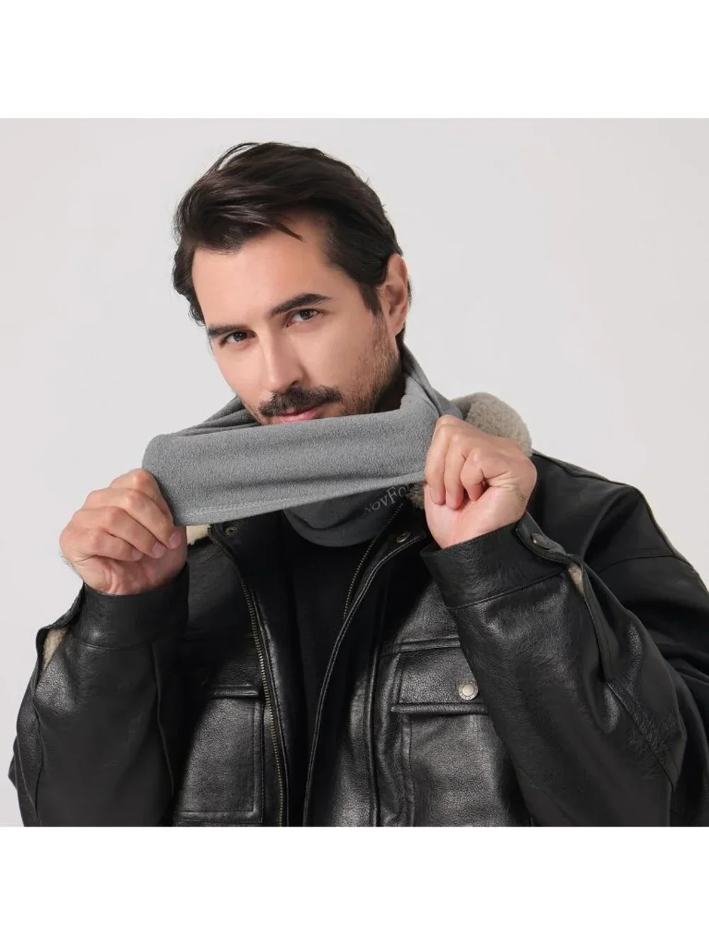 2-Pack Winter Neck Warmers for Men & Women - Thick Windproof Gaiter Face Scarves